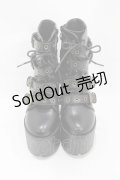 NieR Clothing / ベルトブーツ EU35(約22.5) ブラック H-25-08-07-1001-PU-SH-KB-ZH