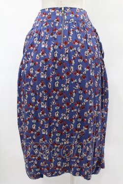 画像2: Jane Marple Dans Le Salon / Dance With Roses Drawstring Skirt  ネイビー H-25-08-07-1042-JM-SK-KB-ZH