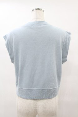 画像2: MILK / アーガイルミニベスト  サックスベース H-25-08-07-1047-ML-TO-KB-ZH