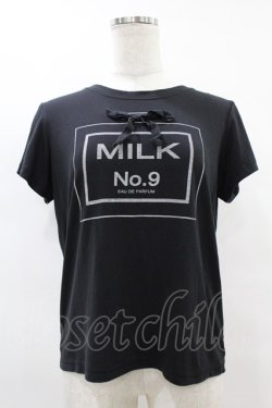 画像1: MILK / パルファムTee  ブラック H-25-08-07-1050-ML-TO-KB-ZH