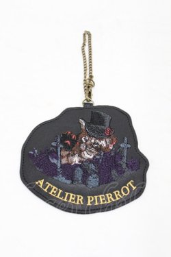 画像1: ATELIER PIERROT / パスケース  黒 H-25-08-07-1011-EL-ZA-KB-ZH