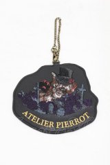 ATELIER PIERROT / パスケース  黒 H-25-08-07-1012-EL-ZA-KB-ZH