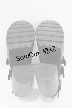 画像3: NieR Clothing / ベルトブーツ EU35(約22.5) ブラック H-25-08-07-1001-PU-SH-KB-ZH