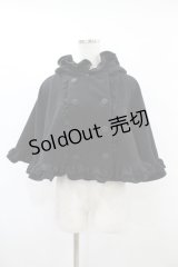 PUTUMAYO / うさ耳フードケープ  黒 H-25-08-07-1029-PT-JA-KB-ZH