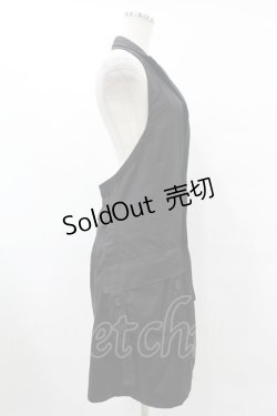 画像3: BPN FOR MEN / ホルターロングベスト  黒 H-25-08-07-1030-GO-TO-KB-ZH