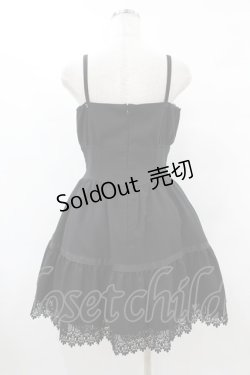画像2: MIHO MATSUDA / 裾レースレースアップワンピース  黒 H-25-08-07-1031-GO-OP-KB-ZH