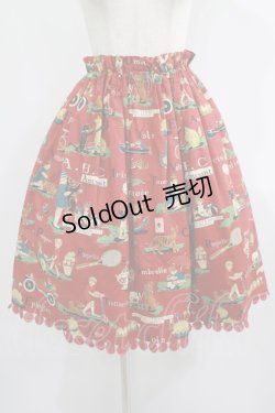画像1: Jane Marple / Alphabet francaisフラッフィースカート  ローズ H-25-08-07-006-JM-SK-KB-ZH