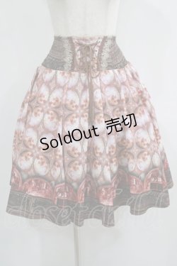 画像1: OZZ ANGELO / 宗教画プリントスカート  茶 H-25-08-07-007-OO-SK-KB-ZH