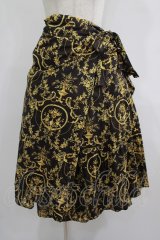 Jane Marple Dans Le Salon / Marie Antoinetteのwrapped skirt  黒 H-25-08-07-010-JM-SK-KB-ZH