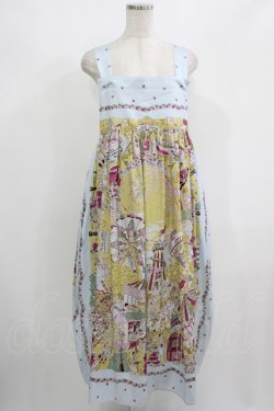 画像1: Jane Marple / La fete foraineエプロンドレス  サックス H-25-08-07-002-JM-OP-KB-ZH