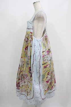 画像2: Jane Marple / La fete foraineエプロンドレス  サックス H-25-08-07-002-JM-OP-KB-ZH
