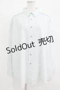 MILKBOY / BIGシャツ  サックスストライプ H-25-08-07-025-MB-BL-KB-ZH