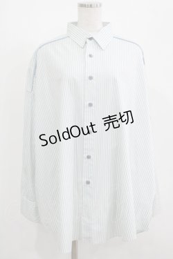 画像1: MILKBOY / BIGシャツ  サックスストライプ H-25-08-07-025-MB-BL-KB-ZH