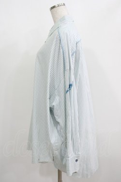 画像2: MILKBOY / BIGシャツ  サックスストライプ H-25-08-07-025-MB-BL-KB-ZH