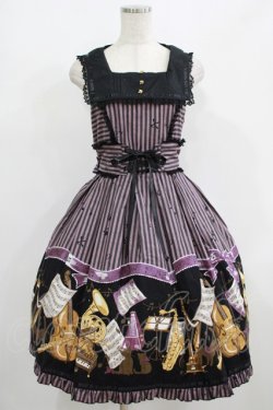 画像1: metamorphose / Brass band cat衿付ジャンパースカート Free パープル H-25-08-08-003-ME-OP-NS-ZH
