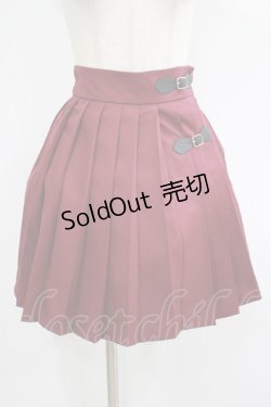 画像1: Amavel / クラシックプリーツスカート Free ボルドー H-25-08-08-024-CA-SK-NS-ZH