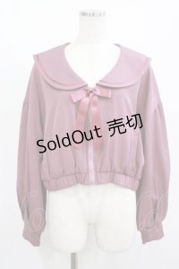 Amavel / サテンリボンフードセーラーブルゾン Free ピンク H-25-08-08-029-CA-JA-NS-ZH