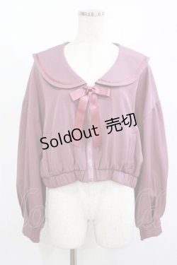 画像1: Amavel / サテンリボンフードセーラーブルゾン Free ピンク H-25-08-08-029-CA-JA-NS-ZH
