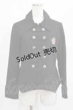 画像1: metamorphose / エンブレムワッペンジャケット Free ブラック H-25-08-08-031-ME-JA-NS-ZH