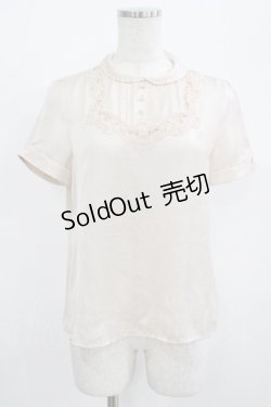 画像1: Fi.n.t / レース使いヨーク切替ブラウス Free  H-25-08-08-042-CA-BL-NS-ZH