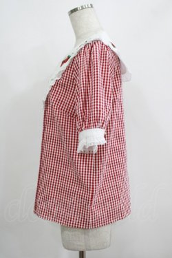 画像2: Amavel / Strawberry Farmフリルブラウス Free レッド H-25-08-08-043-CA-BL-NS-ZH