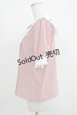 画像2: Amavel / Strawberry Farmフリルブラウス Free レッド H-25-08-08-043-CA-BL-NS-ZH