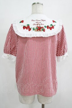 画像3: Amavel / Strawberry Farmフリルブラウス Free レッド H-25-08-08-043-CA-BL-NS-ZH
