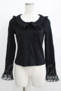 BABY,THE STARS SHINE BRIGHT / Flora Lace Ribbonプルオーバー Free ブラック H-25-08-08-045-BA-TO-NS-ZH