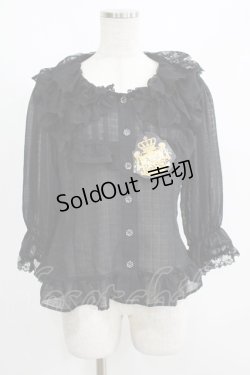 画像1: ALICE and the PIRATES / 恋の雨音ブラウス Free ブラック H-25-08-08-046-PA-BL-NS-ZH
