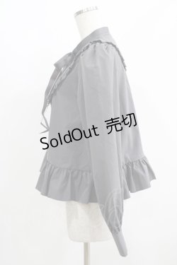 画像2: FLC / MINA*ペプラムブラウス L グレー H-25-08-08-047-LO-BL-NS-ZH