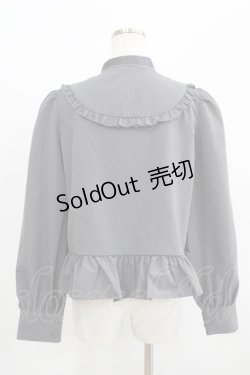 画像3: FLC / MINA*ペプラムブラウス L グレー H-25-08-08-047-LO-BL-NS-ZH