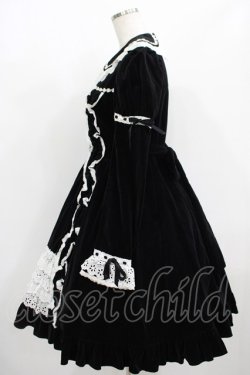 画像2: Angelic Pretty / 別珍ワンピース Free ブラック H-25-08-08-005-AP-OP-NS-ZH