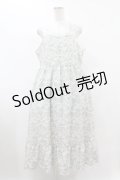 m petit by misako / NINA’Sコラボジャンパースカート 4L オフ/ブルー H-25-08-08-1032-LO-OP-NS-ZH