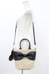 m petit by misako / サンリオキャラクターズコラボ かごバッグ  ブラック H-25-08-08-1005-LO-BG-NS-ZH