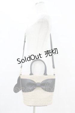 画像1: m petit by misako / サンリオキャラクターズコラボ かごバッグ  ブラック H-25-08-08-1005-LO-BG-NS-ZH