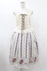axes femme / ガーベラ＆オータムローズワンピース Free 生成り H-25-08-08-1033-AX-OP-NS-ZH