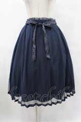Fi.n.t / ロゴリボン付きプリーツチュールスカート Free NAVY H-25-08-08-1039-CA-SK-NS-ZH
