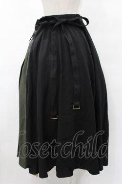 画像2: Favorite / ちょっぴりビターな大人チョコ*ボンボンショコラのロングスカート M〜L ブラック/グリーン H-25-08-08-1040-LO-SK-NS-ZH