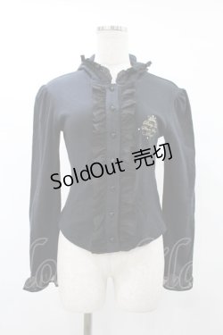 画像1: BABY,THE STARS SHINE BRIGHT / うさみみフリルカーディガン Free ブラック H-25-08-08-1044-BA-TO-NS-ZH