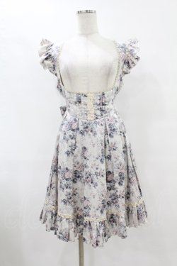 画像1: Victorian maiden / ロココブーケフリルエプロンドレス Free ロココグレージュ H-25-08-08-1006-CL-OP-NS-ZH