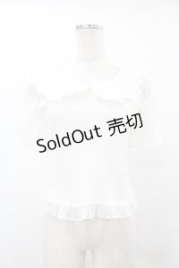 BABY,THE STARS SHINE BRIGHT / ドットチュールの半袖プルオーバー Free オフ H-25-08-08-1056-BA-TO-NS-ZH