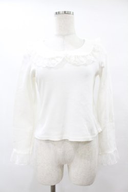 画像1: BABY,THE STARS SHINE BRIGHT / Flora Lace Ribbonプルオーバー Free オフ H-25-08-08-1057-BA-TO-NS-ZH
