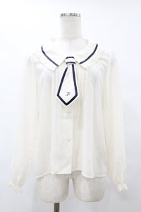 Fi.n.t / ネクタイ付きブラウス Free OFFWHITE H-25-08-08-1058-CA-BL-NS-ZH