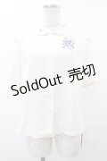 an another angelus / スミレ刺繍シャツブラウス Free OFFWHITE H-25-08-08-1059-CA-BL-NS-ZH