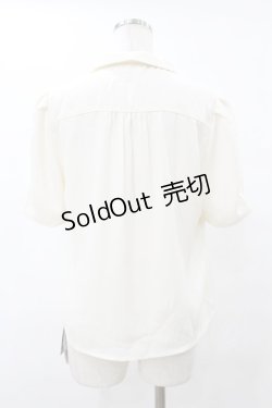 画像2: an another angelus / スミレ刺繍シャツブラウス Free OFFWHITE H-25-08-08-1059-CA-BL-NS-ZH
