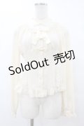 metamorphose / 胸元ギャザー長袖ブラウス Free 生成り H-25-08-08-1062-ME-BL-NS-ZH