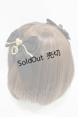 画像2: BABY,THE STARS SHINE BRIGHT / チェスアリスグログランリボンクリップ  ブラック H-25-08-08-1001-BA-AC-NS-ZH