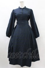画像1: Maison de FLEUR Petite Robe canone / ニナのお茶会ワンピース M Green H-25-08-08-1010-EL-OP-NS-ZH (1)