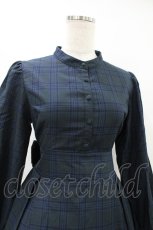 画像4: Maison de FLEUR Petite Robe canone / ニナのお茶会ワンピース M Green H-25-08-08-1010-EL-OP-NS-ZH (4)