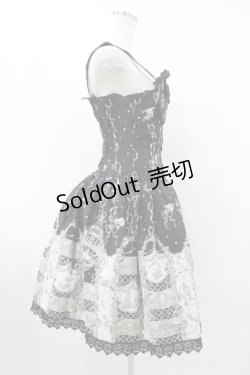 画像3: ALICE and the PIRATES / Masquerade Theater柄ジャンパースカート Free ブラック H-25-08-08-1011-PA-OP-NS-ZH